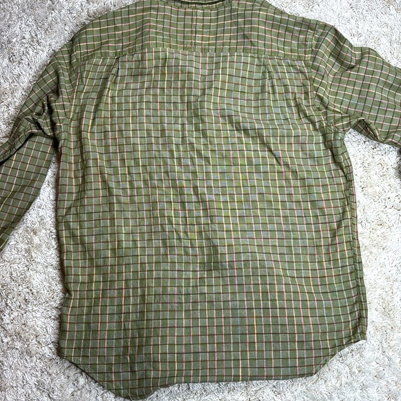 The Territory Ahead Men's Lightweight Flannel Shirt, Green Striped, Size XL - Picture 9 of 10
